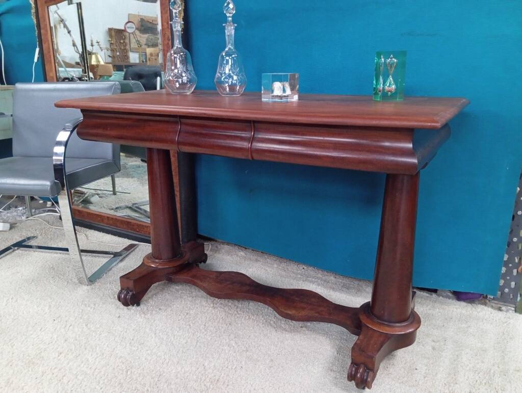 Regency mahogany console desk 19th century