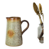 Glazed stoneware pitcher