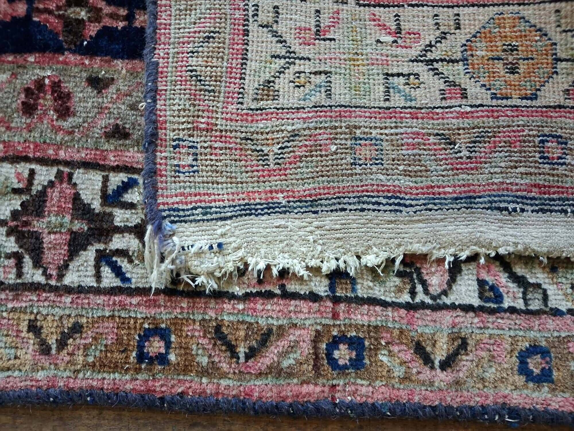 Handmade Persian Veramin hallway rug 264x106cm