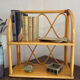 Rattan wall shelf