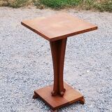 Side table pedestal table of the 50s in solid oak