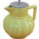 Art Deco 1930s Teapot / Tea Infuser with yellow ceramic infuser