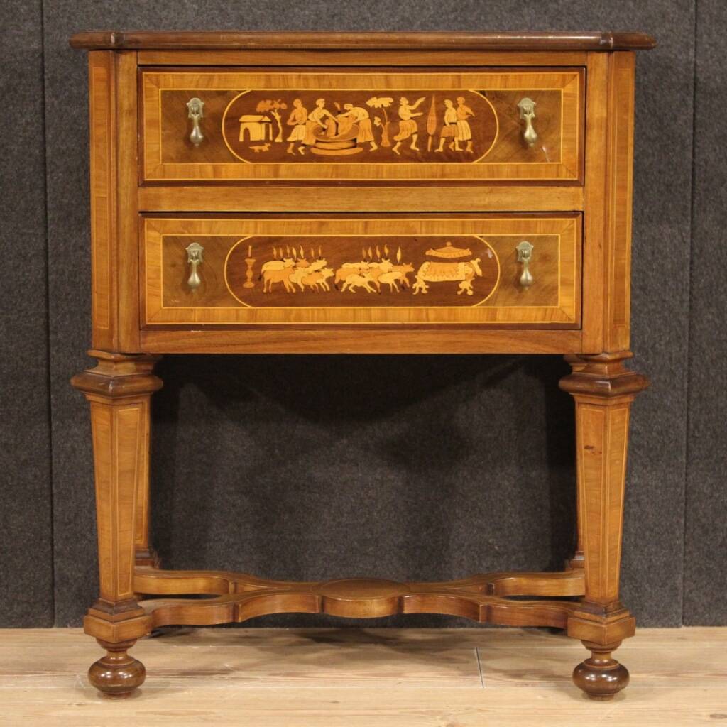 Italian inlaid commode in Louis XIV style