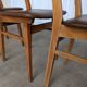 Vintage stol kamnik dining chairs (set of 4): mid-century leather seat