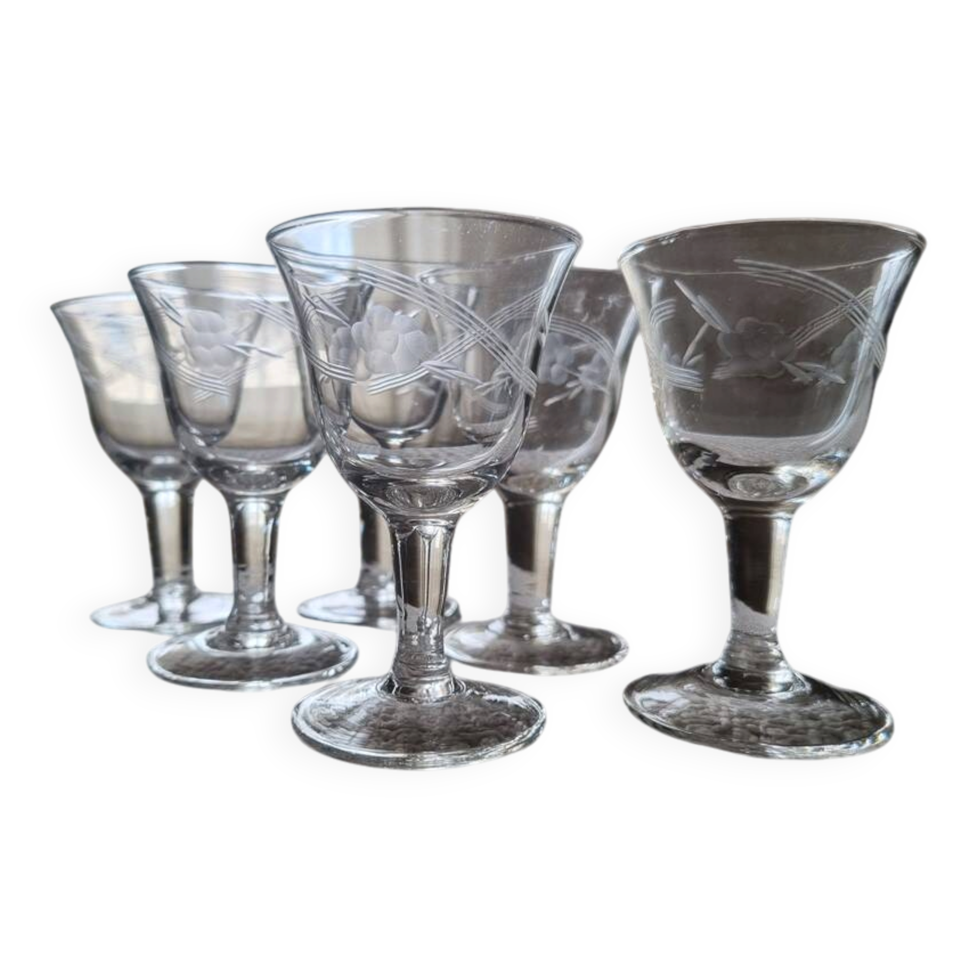 Small stemmed glasses