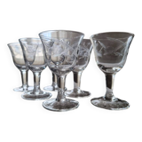 Small stemmed glasses