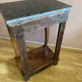 Console Restauration en placage d'acajou