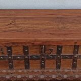 Console coffre en bois