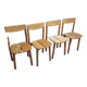 Set de 4 chaises vintage style Gautier Delaye