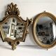 Antique baroque mirror in carved and gilded wood, 19th century