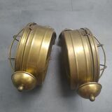 Wall sconces in brass style porthole, boat