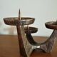 Vintage patinated bronze bougeoir 60/70v