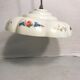 Hanging ancient bakelite white drawing flowers kitchen years 70 vintage