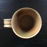 Mug grès flammé signé