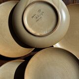 Set of 6 stoneware dessert plates