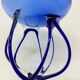 Josefina Krosno Poland Blue Art Glass Jellyfish bowl