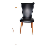 4 black Baumann style chairs
