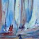 Large painting Gouache by Paul PAQUEREAU (1871-1950) "The Regattas"