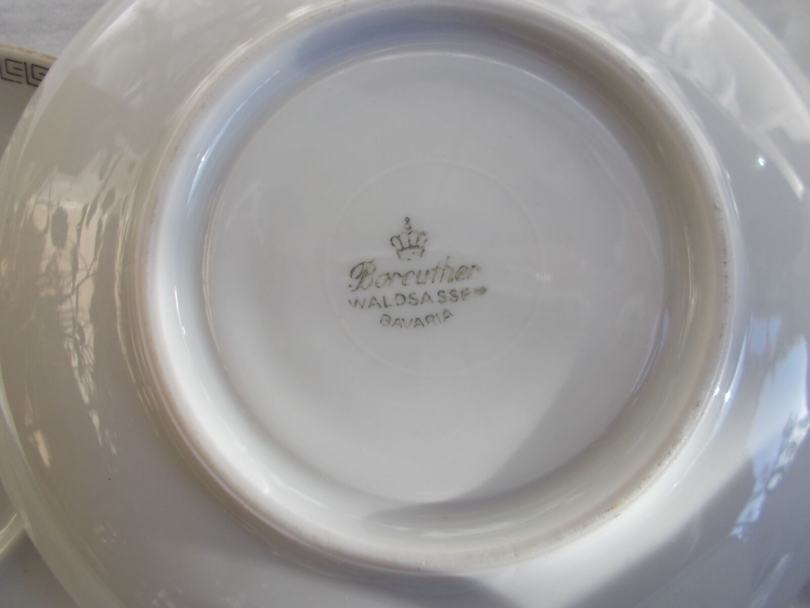 White and silver coffee service or Bavaria Waldsassen.