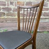 paire de chaises Baumann café bistrot 1960
