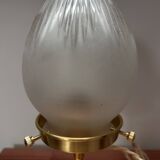 Vintage globe shell table lamp