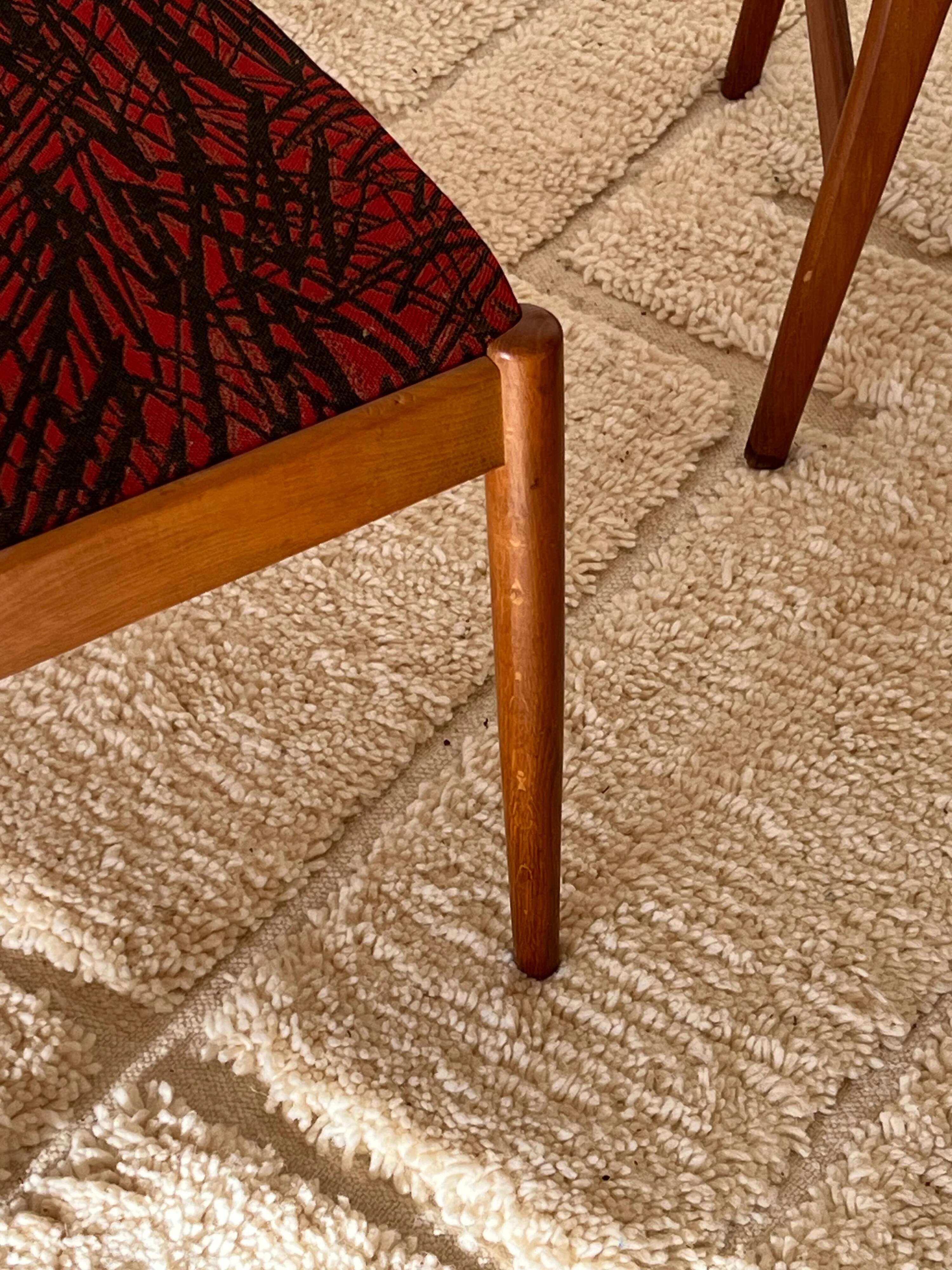 Set of 4 vintage Scandinavian "Virta" chairs