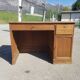Old wooden administration office with sliding shelf
