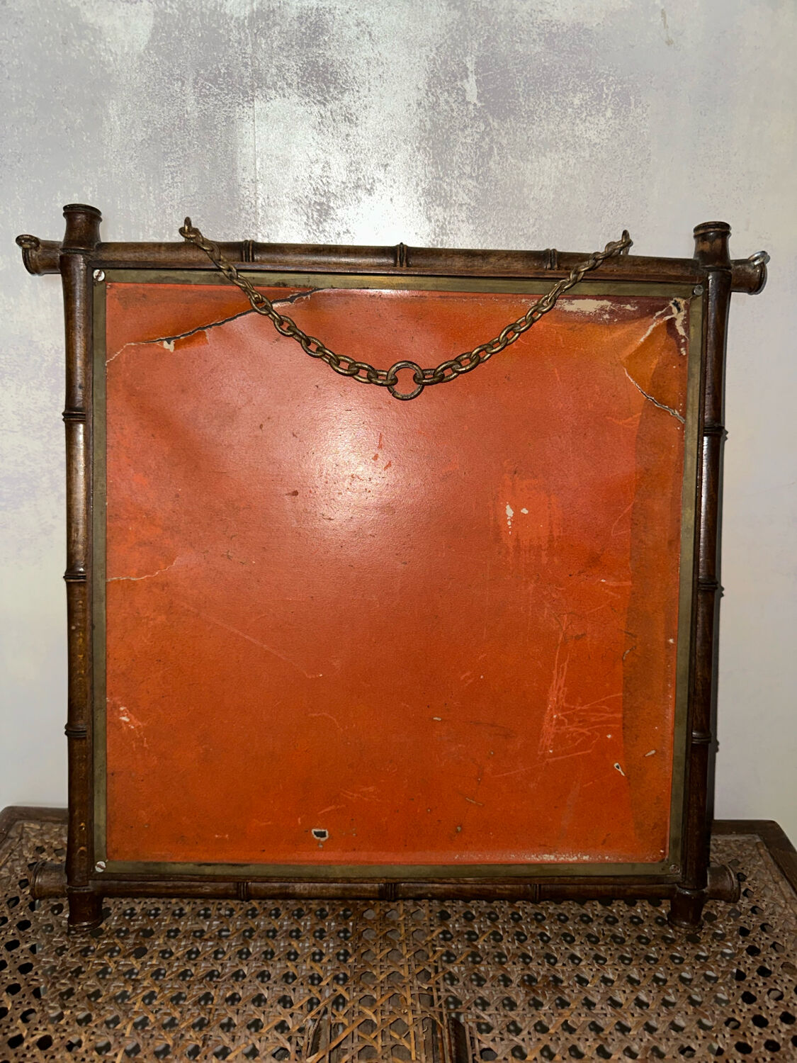 Triptych Mirror Barber Asia Bamboo 1865