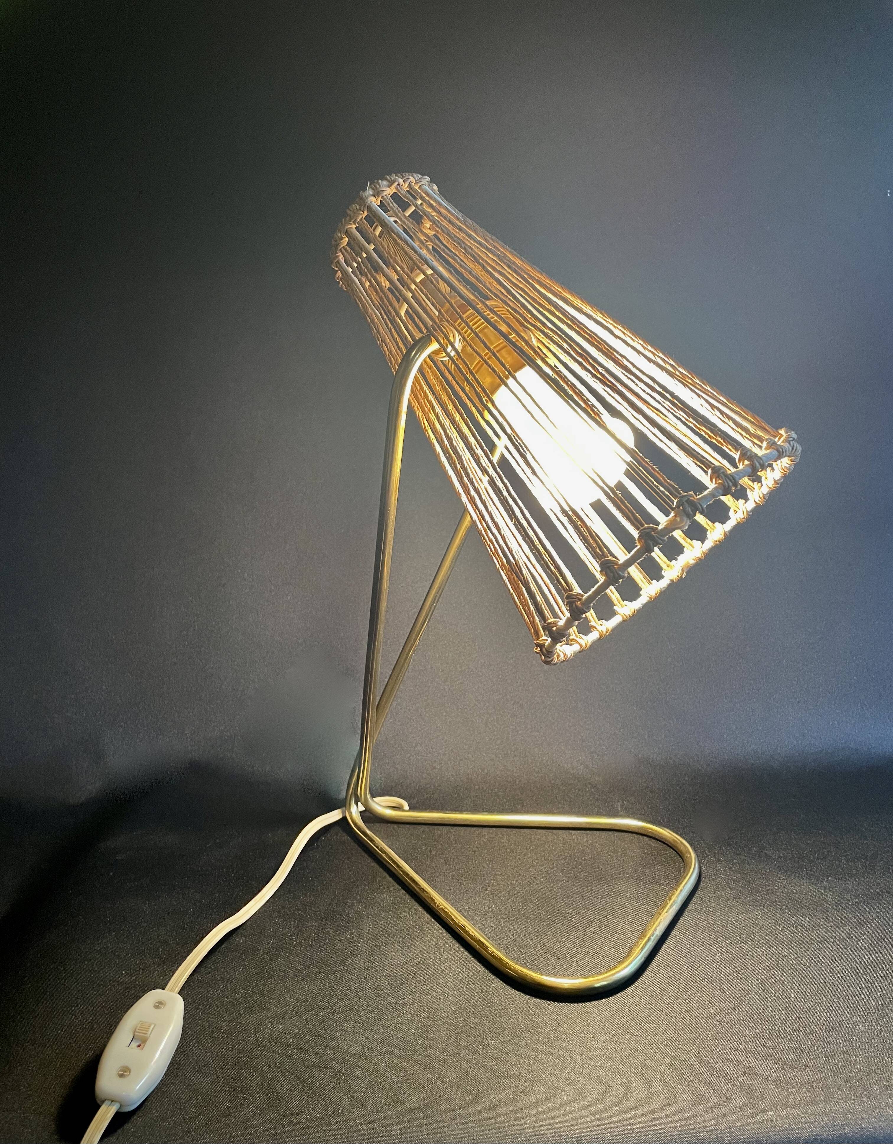 Table lamp by Rupert Nikoll, Vienna, 1960.