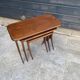 Set of 3 nesting tables by Raphaël Raffel, Scandinavian vintage, 1960s