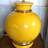 Vintage cracked ceramic lamp foot