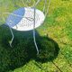 White wrought iron garden furniture