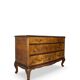 Commode en noyer burl art déco italien, années 1940/50.