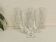 6 crystal champagne flutes