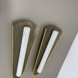 Set of 2 Large 37 cm Honeycomb Theatre Wall Light Elements, Germany, 1950s