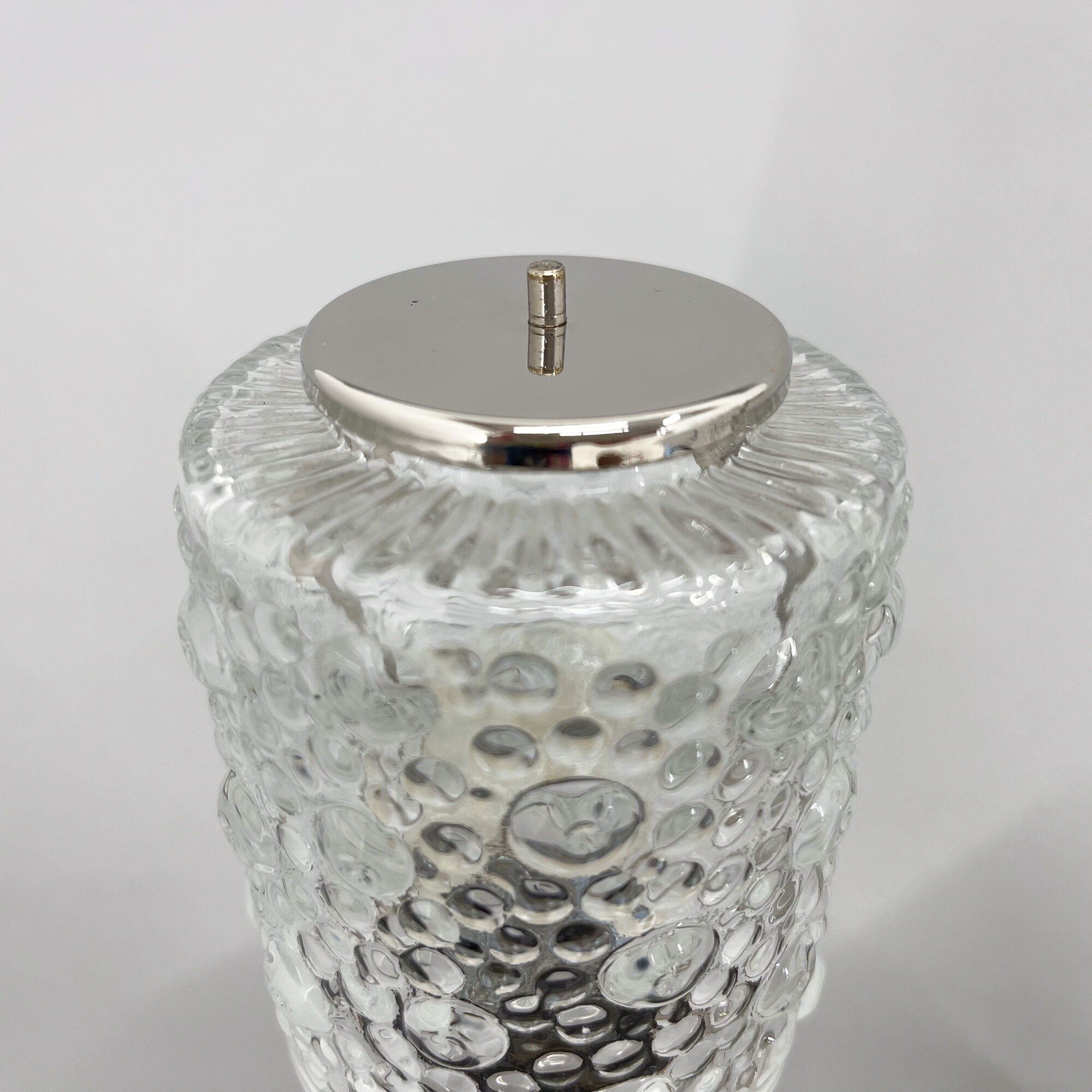 Pair of Mid-Century Chrome Table  Lamps, Kamenicky Senov, 1960's