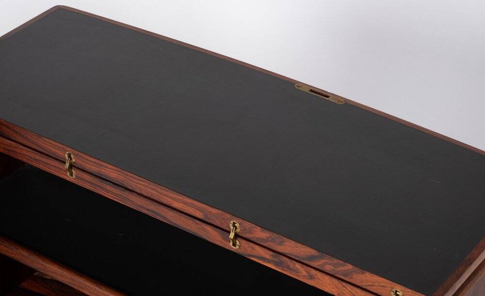 CFC Silkeborg Rolling Bar Cabinet in Rosewood