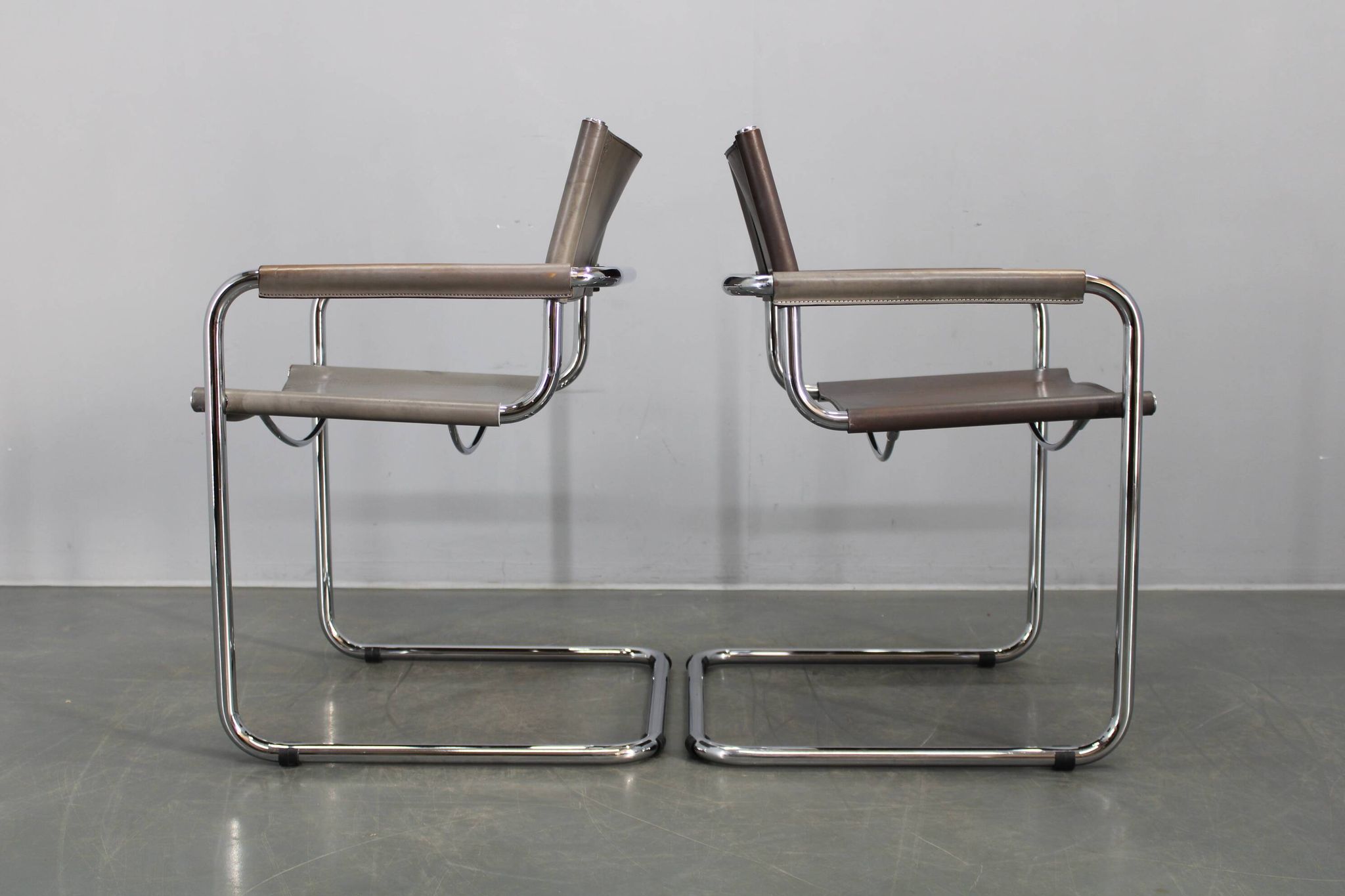 Set of four Bauhaus cantilever armchairs by Mart Stam, Italy