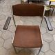 Set of 6 stackable chairs in rust colour by Gijs van der Sluis, 1970s.