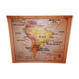 Vidal-Lablache 50s educational wall map