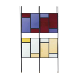Partition partition or separator of colorful modern Italian room of the middle of the century