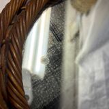 Wicker mirror