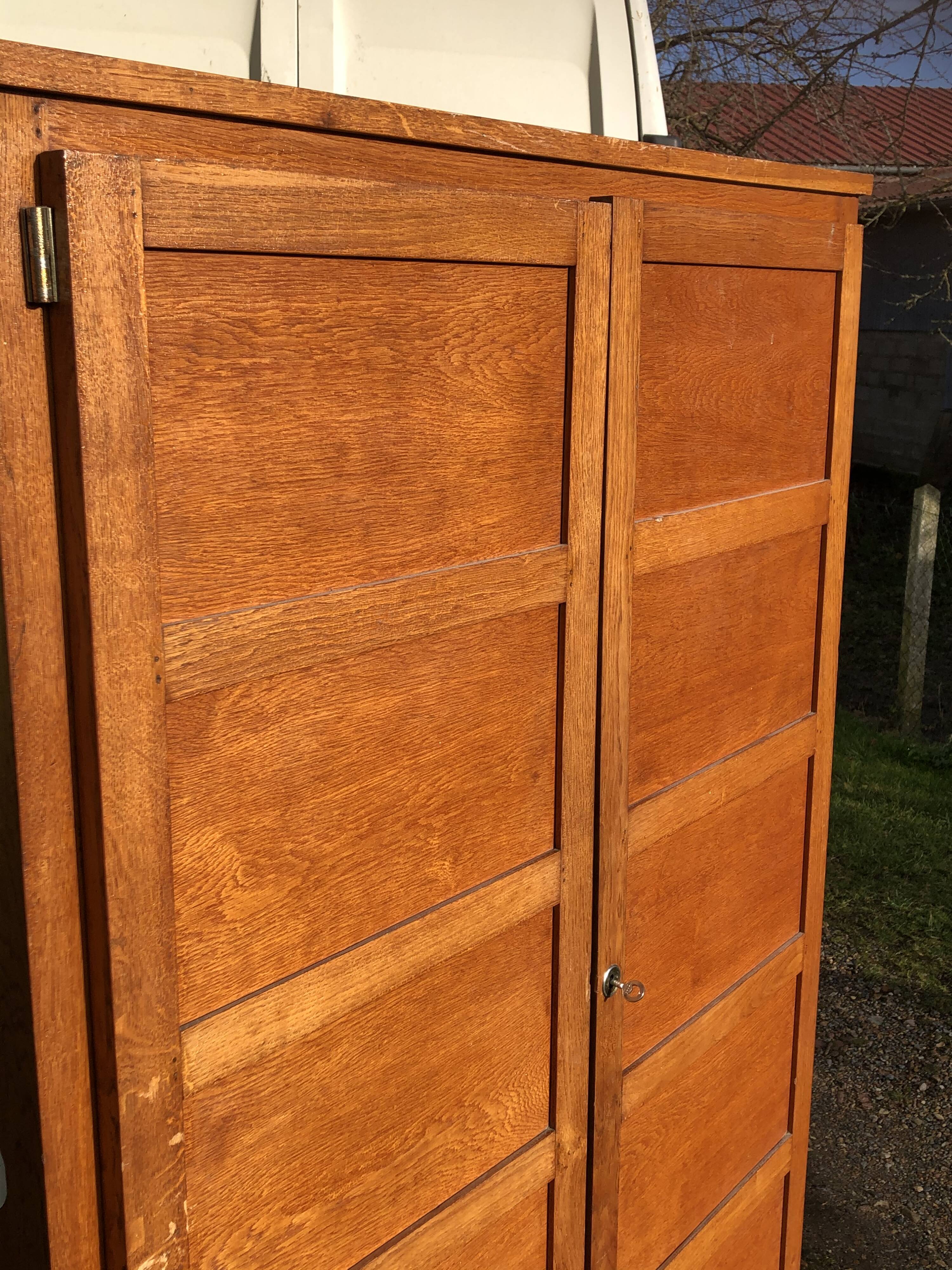 Parisian wardrobe two doors by René Gabriel