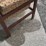 Vintage set of brown Danish fabric armchairs from the 1960s.