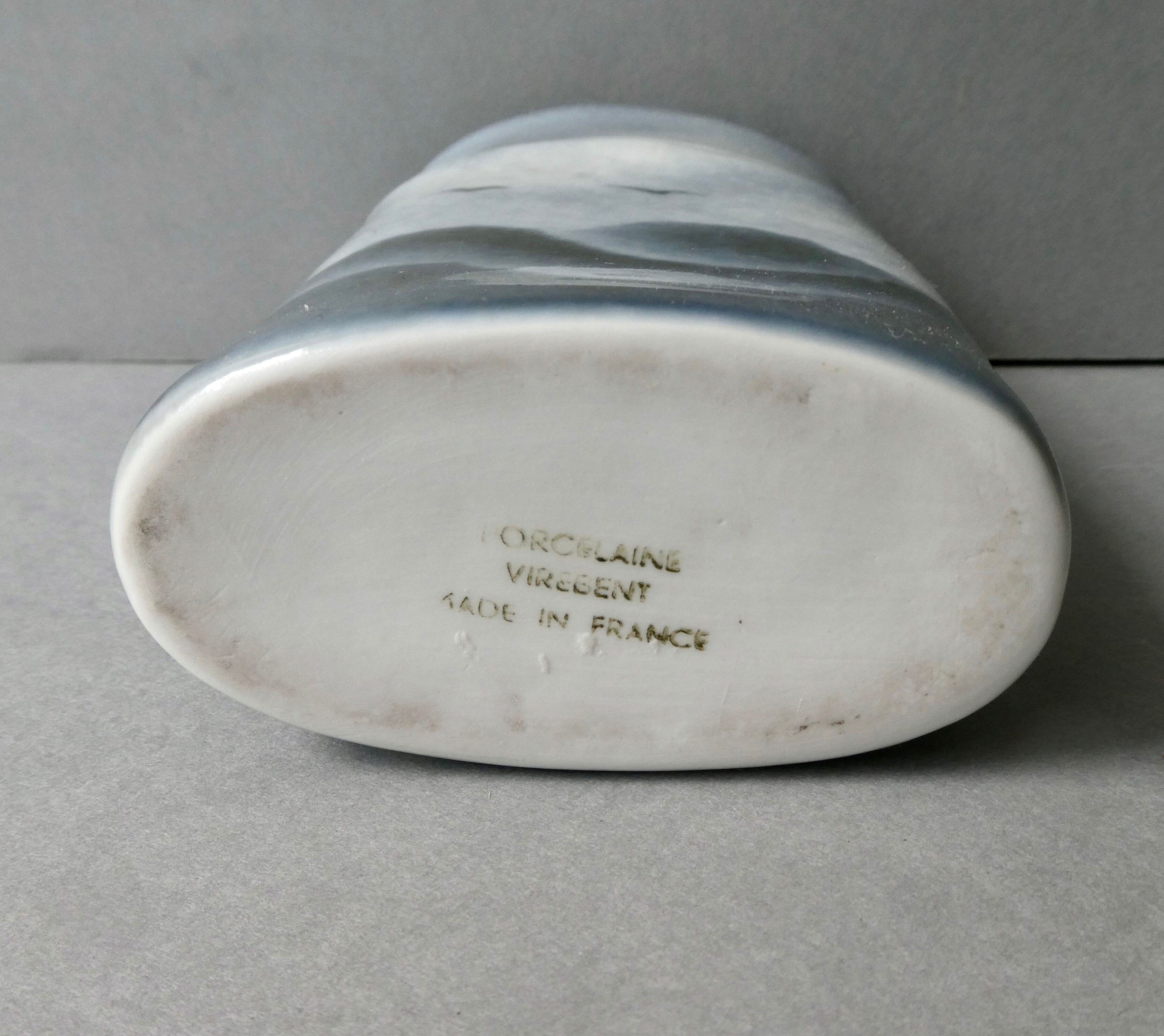 Virebent porcelain vase, Claire Debril reed model