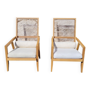 Paire de fauteuils franco