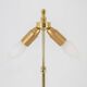 Lamp with handles in blue porcelain and gilded bronze. Circa 1880.