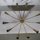 Gold Sputnik Spider 1950s 1960s Ceiling Lamp
