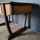 Authentic old solid oak desk in very good condition