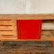 Enfilade vintage moderniste pieds compas 150 cm années 1950